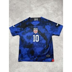 United States National Team Jersey Youth Large Blue Black Soccer Pulisic 10 Nike
